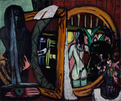 彫刻家のスタジオ 作： Max Beckmann