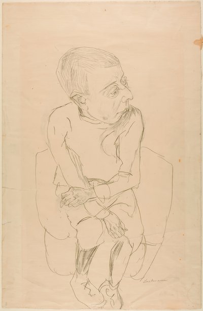 座ったままの少年 作： Max Beckmann