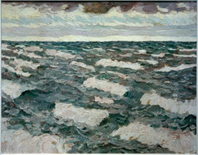 夕方の湖 作： Max Beckmann