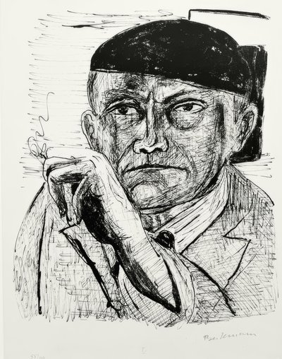 セルフポートレイト 作： Max Beckmann