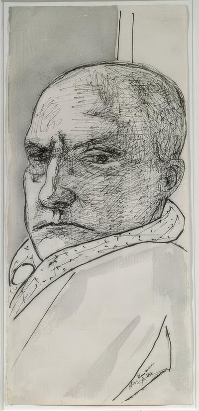 セルフポートレイト 作： Max Beckmann