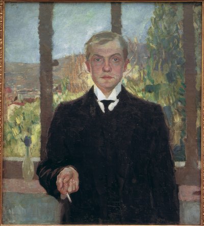 セルフポートレート フィレンツェ 作： Max Beckmann