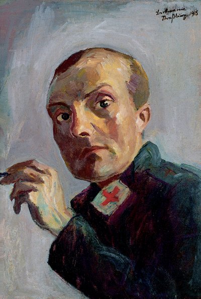 男性看護師としての自画像 作： Max Beckmann