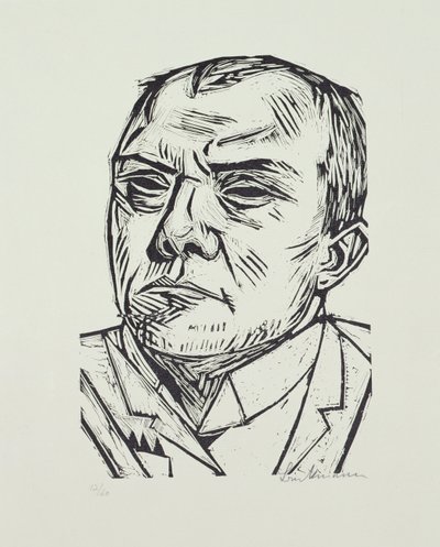 自画像 作： Max Beckmann
