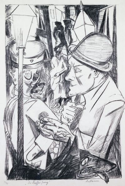 「地獄」より自画像 作： Max Beckmann