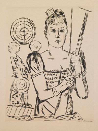 シューティング ギャラリー、ポートフォリオ「Annual Fair」のプレート 4 作： Max Beckmann