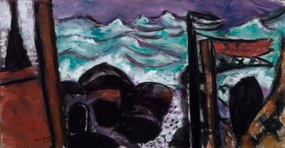 小さな嵐の海 作： Max Beckmann