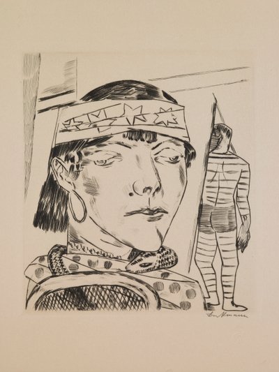 Snake Lady、ポートフォリオ「Annual Fair」のプレート 10 作： Max Beckmann