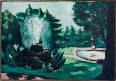 バーデン・バーデンの噴水 作： Max Beckmann