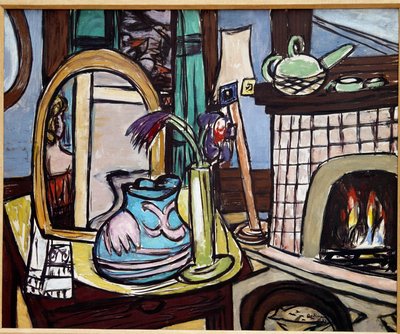 マックス・ベックマン（1884-1950）によるカモメのある静物画 作： Max Beckmann