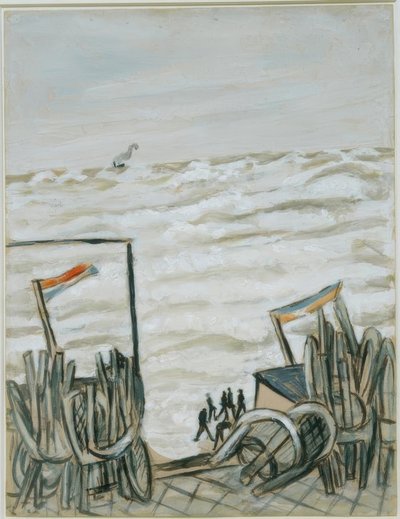 満潮時のビーチ 作： Max Beckmann