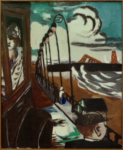 シェベニンゲンのビーチプロムナード 作： Max Beckmann