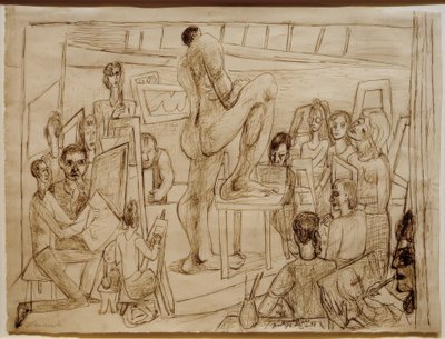 学生たち 作： Max Beckmann