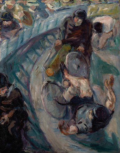 落ちるレーサー 作： Max Beckmann