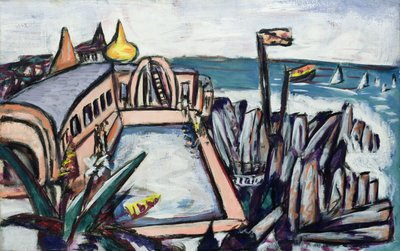 キャップ マーティンのスイミング プール 作： Max Beckmann