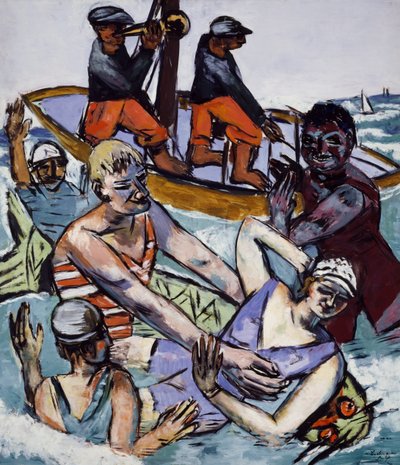 8月の水泳 作： Max Beckmann