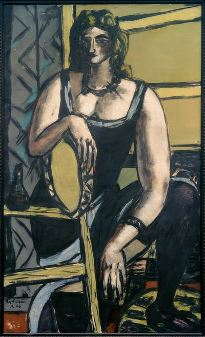 タンバリンを持ったダンサーたち 作： Max Beckmann
