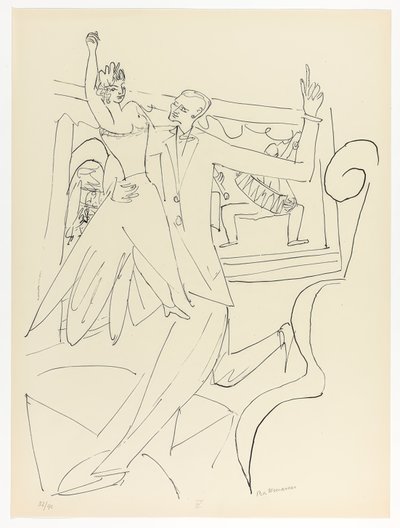 タンゴ、「デイ＆ドリーム」よりプレート4 作： Max Beckmann