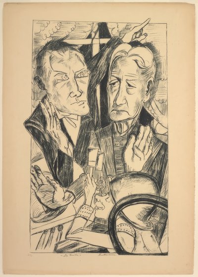 家族」、「Die Hölle」の11枚目のプレート 作： Max Beckmann