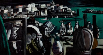 ジェノヴァの港 作： Max Beckmann
