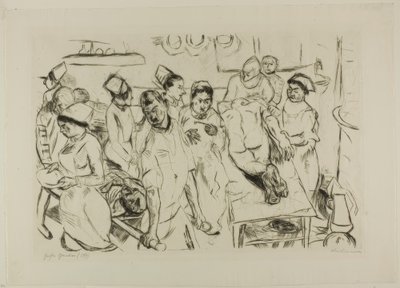 大作戦」（「ゲシヒター」の18番プレート 作： Max Beckmann