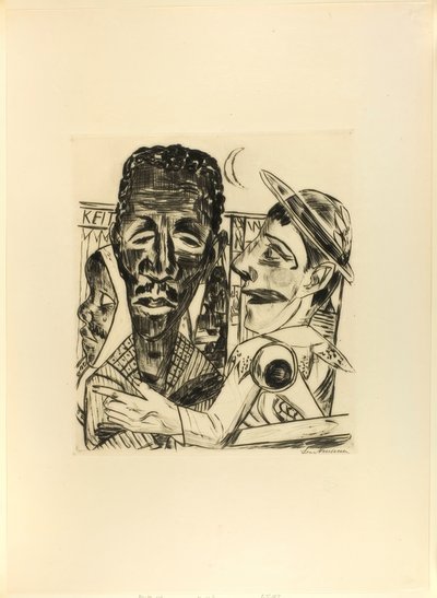 Jahrmarkt』のプレート6「The Negro 作： Max Beckmann