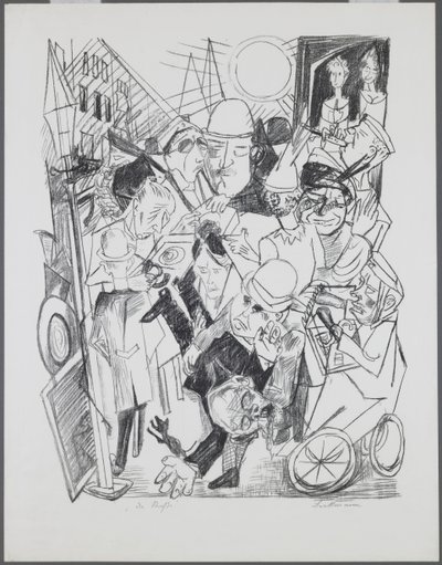 The Street、ポートフォリオ「Hell」のプレート 3 作： Max Beckmann