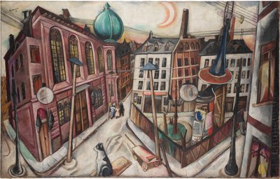 フランクフルト・アム・マインのシナゴーグ 作： Max Beckmann