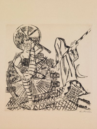 The Tightrope Walkers、ポートフォリオ「Annual Fair」のプレート 8 作： Max Beckmann