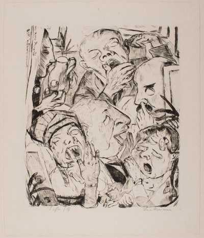 The Yawners、ポートフォリオ「Faces」のプレート 7 作： Max Beckmann