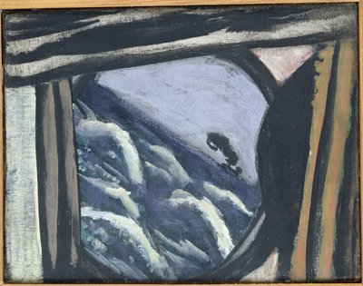 Vista da escotilha do navio (óleo sobre tela) 作： Max Beckmann