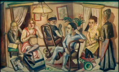 仮面舞踏会の前に 作： Max Beckmann