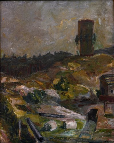ハームスドルフの給水塔 作： Max Beckmann