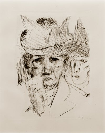 泣いている女性 作： Max Beckmann