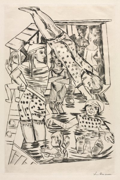 女湯 作： Max Beckmann