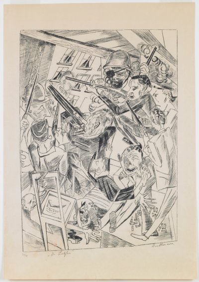 プレート 10: 最後の者たち 作： Max Beckmann