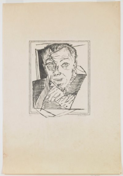 プレート 1: 自画像 作： Max Beckmann