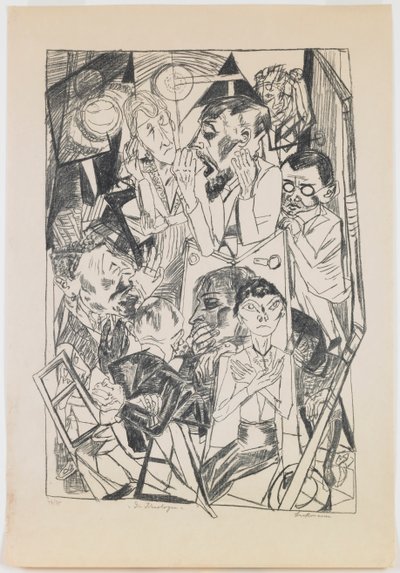 プレート 6: イデオロジスト 作： Max Beckmann