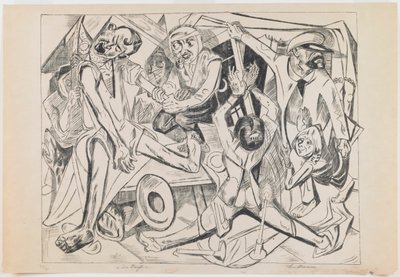 プレート 7: 夜 作： Max Beckmann