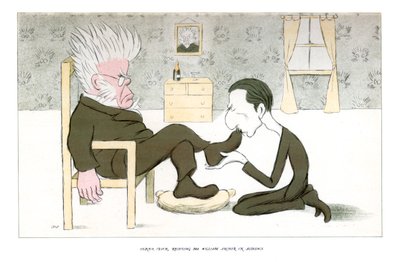 ヘンリックイプセン、1904年にオーディエンスでウィリアムアーチャー氏を迎える。 作： Henry Maximilian Beerbohm