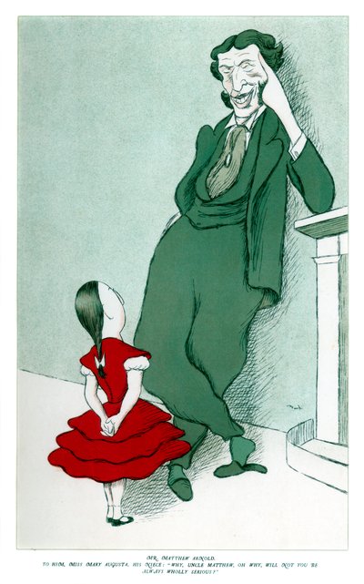 マシューアーノルド1822-1888とその姪、1904年。 作： Henry Maximilian Beerbohm