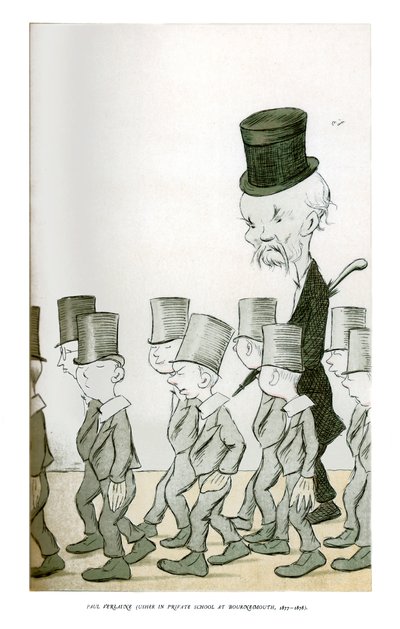 ポールヴァーレイン、ボーンマス私立学校の案内係、1877年-1878年、1904年 作： Henry Maximilian Beerbohm