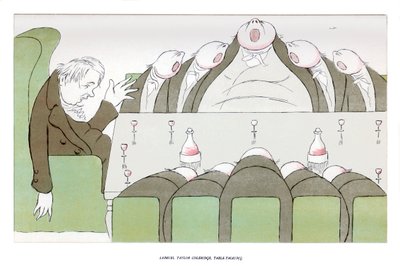 サミュエルテイラーコールリッジ、テーブルトーキング、1904年。 作： Henry Maximilian Beerbohm