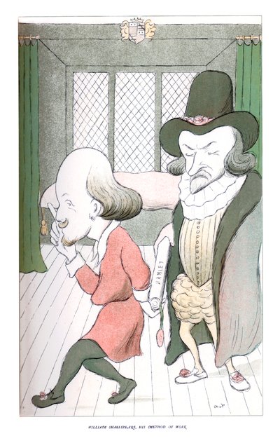ウィリアム・シェイクスピア、彼の仕事の方法、1904。 作： Henry Maximilian Beerbohm