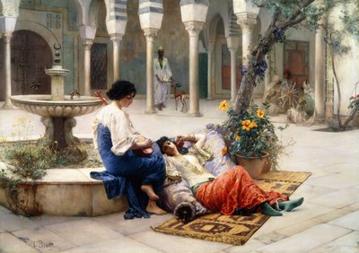 ハーレムの中庭で 作： Ferdinand Max Bredt
