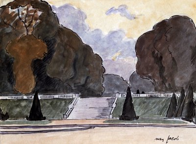 ルクセンブルグの庭園、c1900-1944 作： Max Jacob