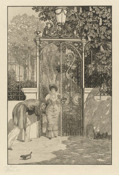 At the Gate Am Thor、1887年。 作： Max Klinger