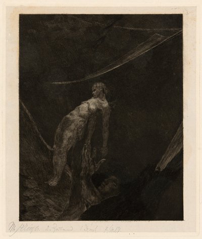 Back into Nothingness, Plate 15 from A Life 作： Max Klinger