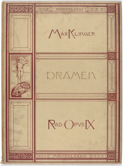 ドラマ: X シートの VI モチーフ。 エッチング Opus IX 作： Max Klinger