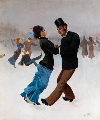 アイススケーター、c。 1920年 作： Max Klinger